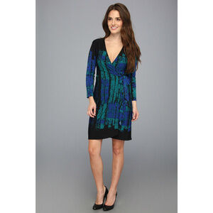 💕BCBGMAXAZRIA💕 Adele Printed Wrap Dress